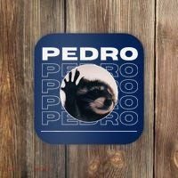 Pedro Funny Raccoon Dancing Meme Coaster thumb 0