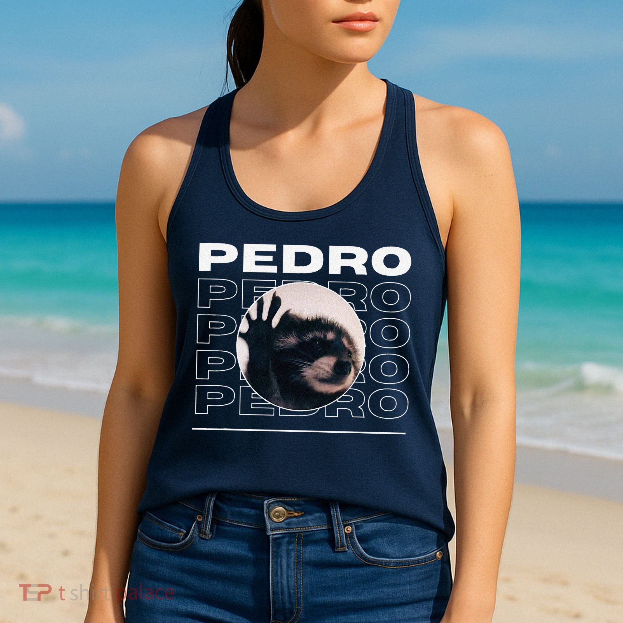 Pedro Funny Raccoon Dancing Meme Women's Tank Top