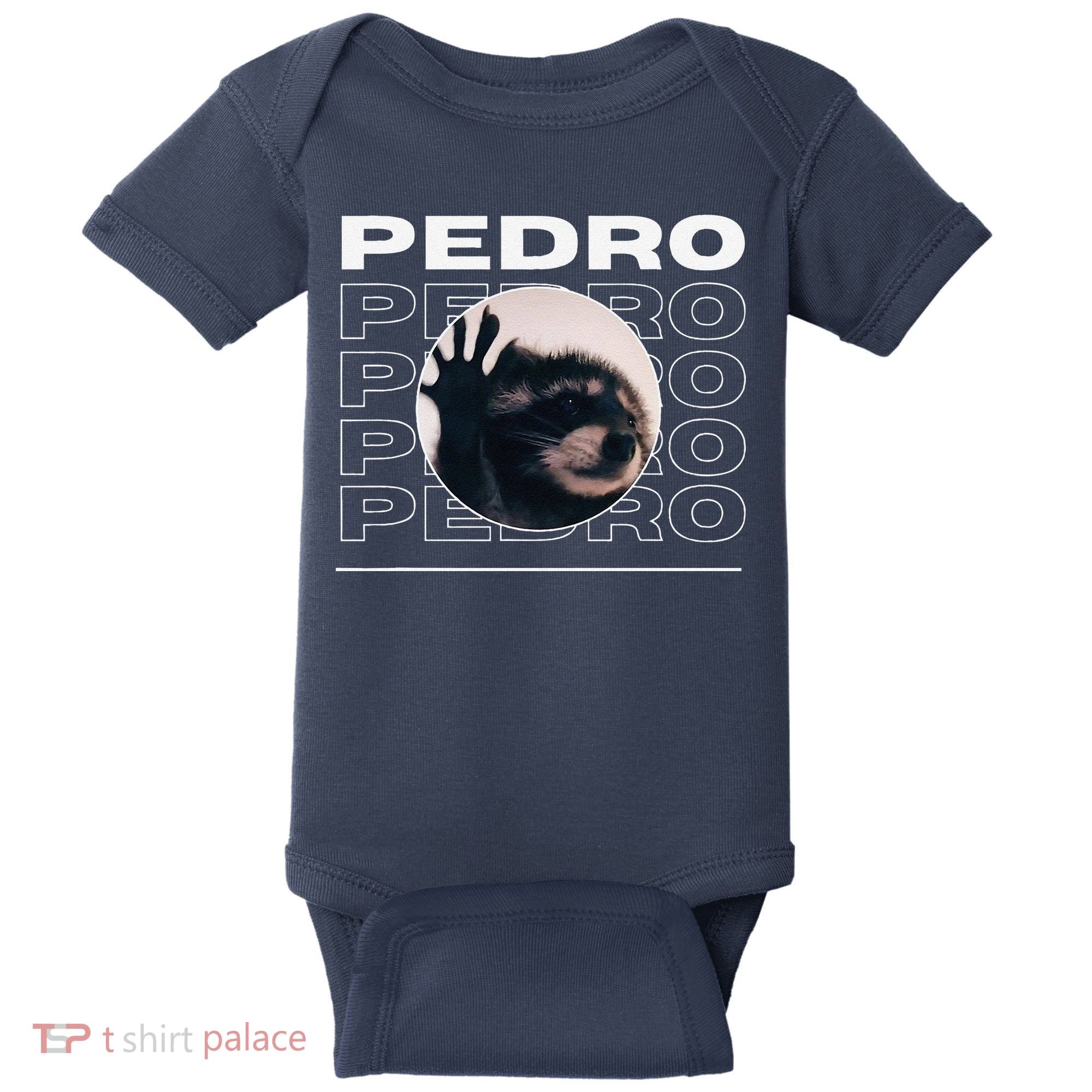 Pedro Funny Raccoon Dancing Meme Baby Bodysuit