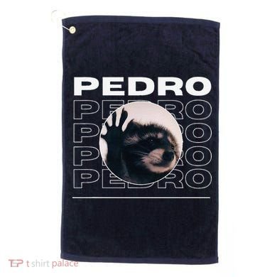 Pedro Funny Raccoon Dancing Meme Golf Towel