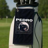 Pedro Funny Raccoon Dancing Meme Golf Towel thumb 2