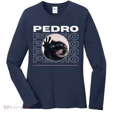 Pedro Funny Raccoon Dancing Meme Women's Long Sleeve Shirt