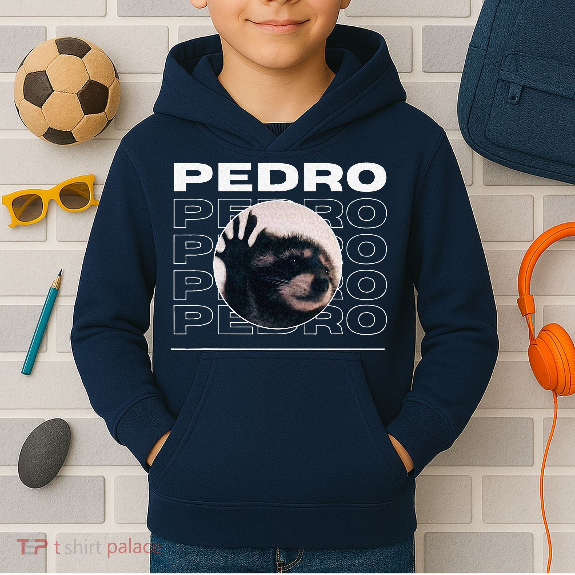 Pedro Funny Raccoon Dancing Meme Kids Hoodie
