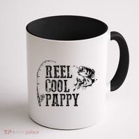 Pappy Fishing Reel Cool Pappy Funny Gift Coffee Mug thumb 1