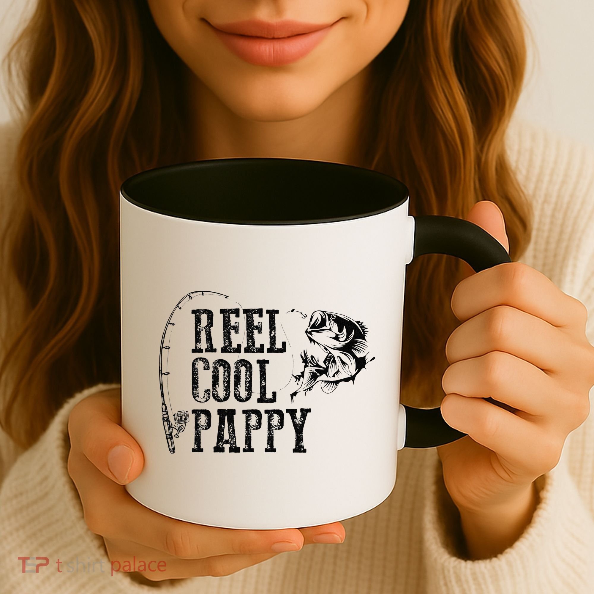 Pappy Fishing Reel Cool Pappy Funny Gift Coffee Mug