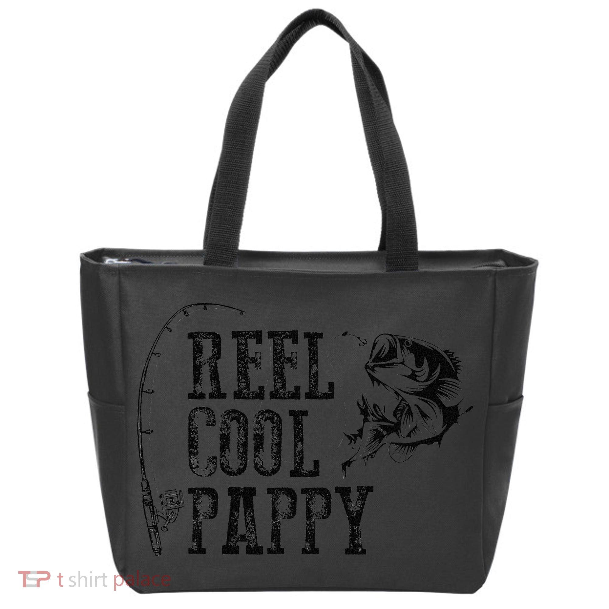 Pappy Fishing Reel Cool Pappy Funny Gift Tote Bag