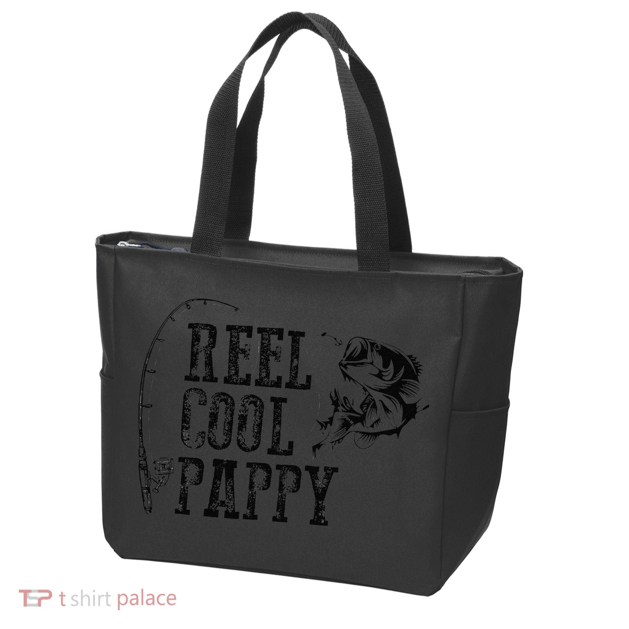 Pappy Fishing Reel Cool Pappy Funny Gift Tote Bag