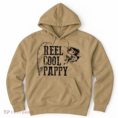 Pappy Fishing Reel Cool Pappy Funny Gift Hoodie