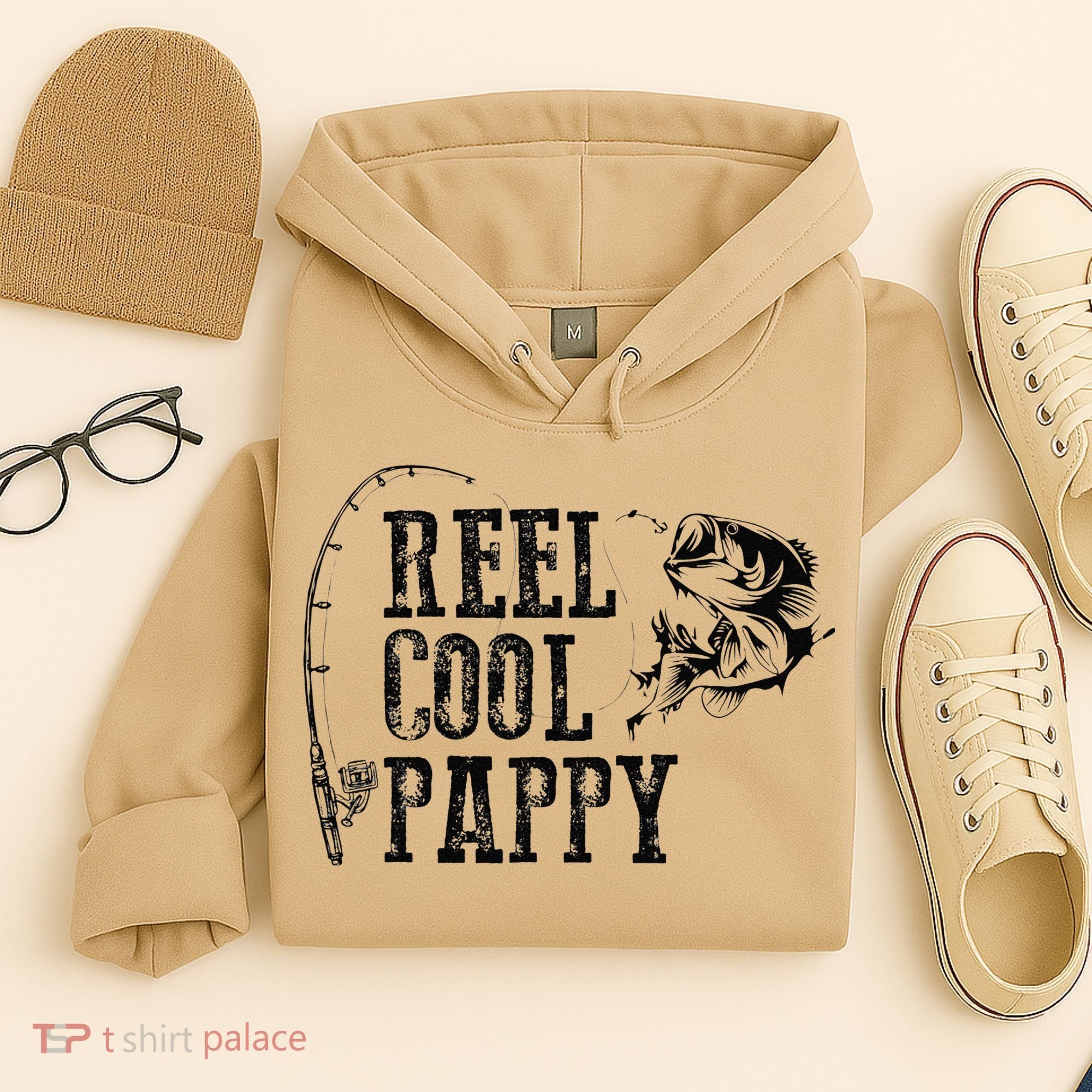 Pappy Fishing Reel Cool Pappy Funny Gift Hoodie