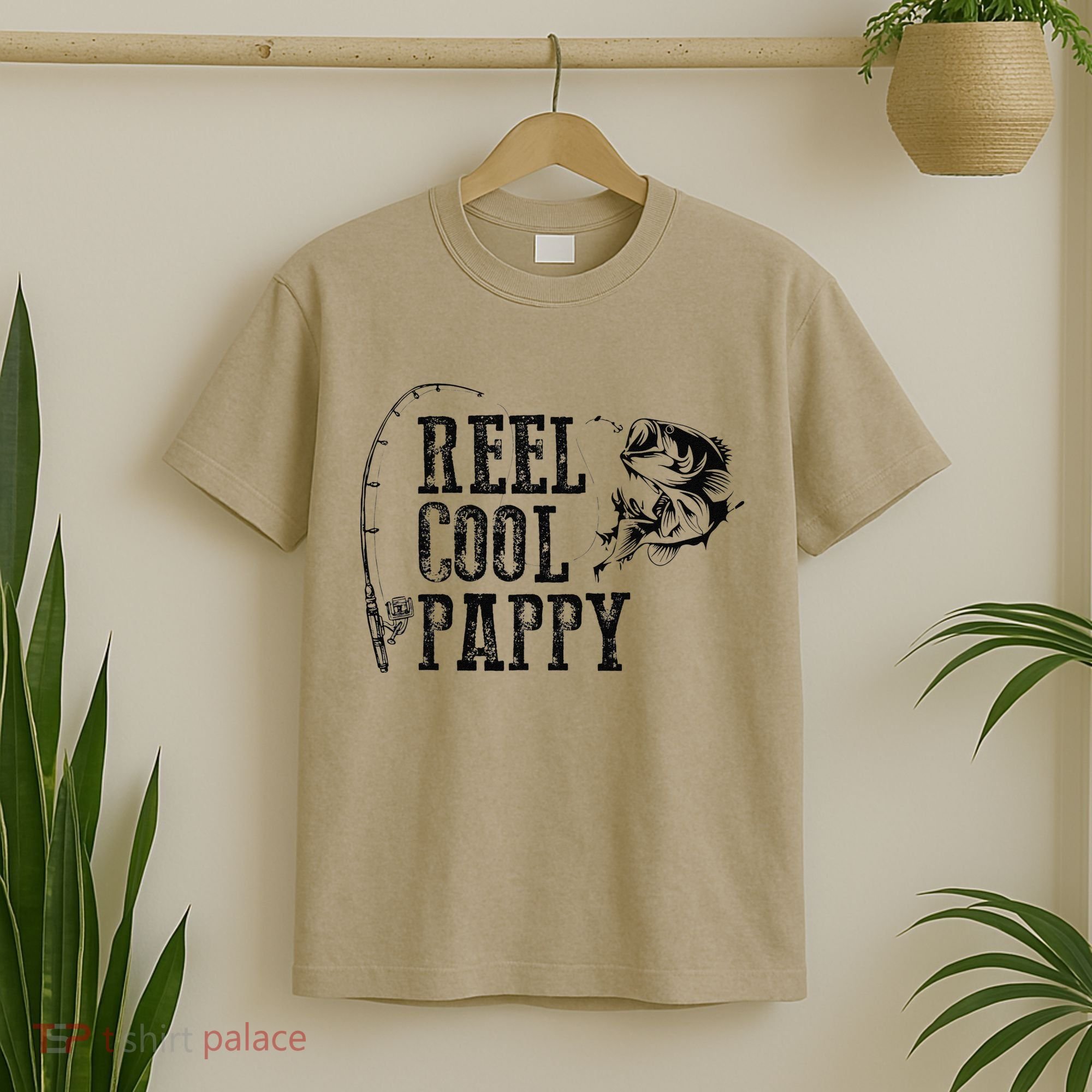 Pappy Fishing Reel Cool Pappy Funny Gift T-Shirt