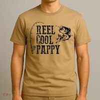Pappy Fishing Reel Cool Pappy Funny Gift T-Shirt thumb 3
