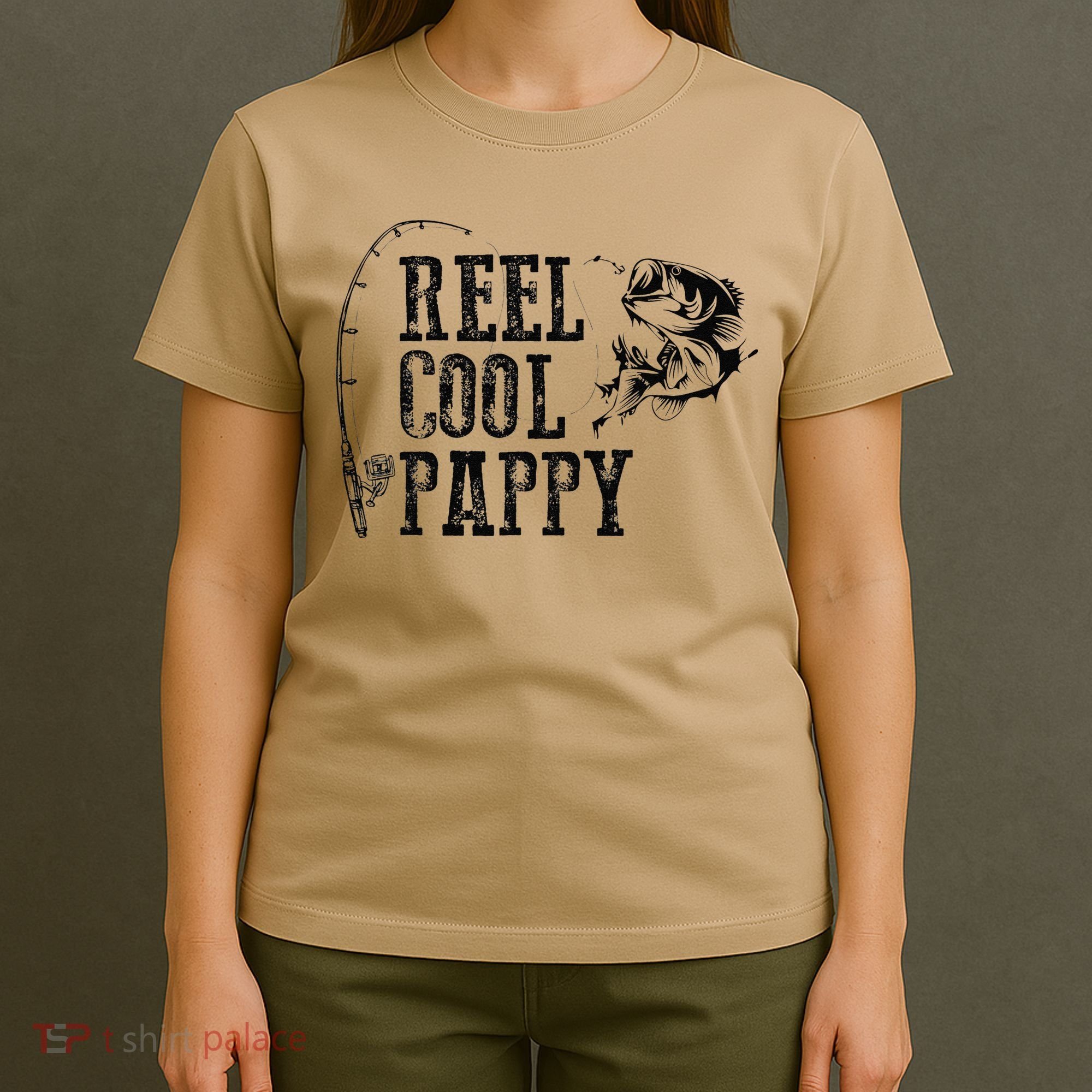 Pappy Fishing Reel Cool Pappy Funny Gift T-Shirt