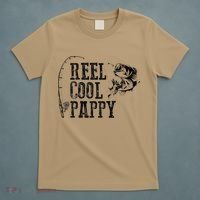 Pappy Fishing Reel Cool Pappy Funny Gift T-Shirt thumb 5