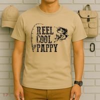Pappy Fishing Reel Cool Pappy Funny Gift T-Shirt thumb 6
