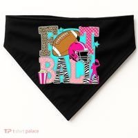 Preppy Football Retro Game Cute USA-Made Doggie Bandana thumb 0