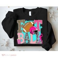 Preppy Football Retro Game Cute Sweatshirt thumb 2