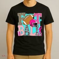 Preppy Football Retro Game Cute T-Shirt thumb 3