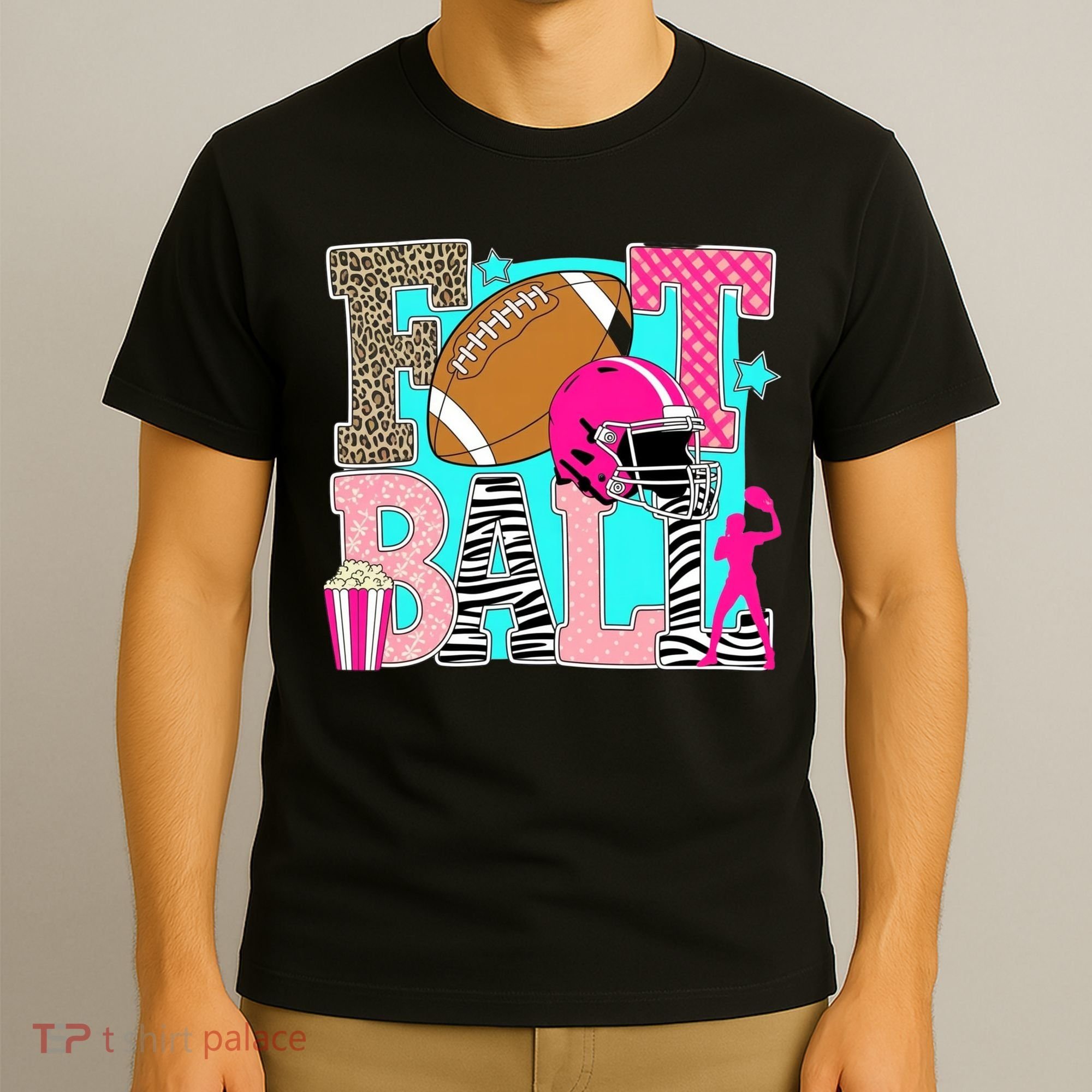 Preppy Football Retro Game Cute T-Shirt