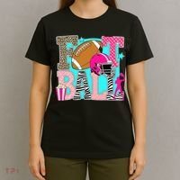 Preppy Football Retro Game Cute T-Shirt thumb 4