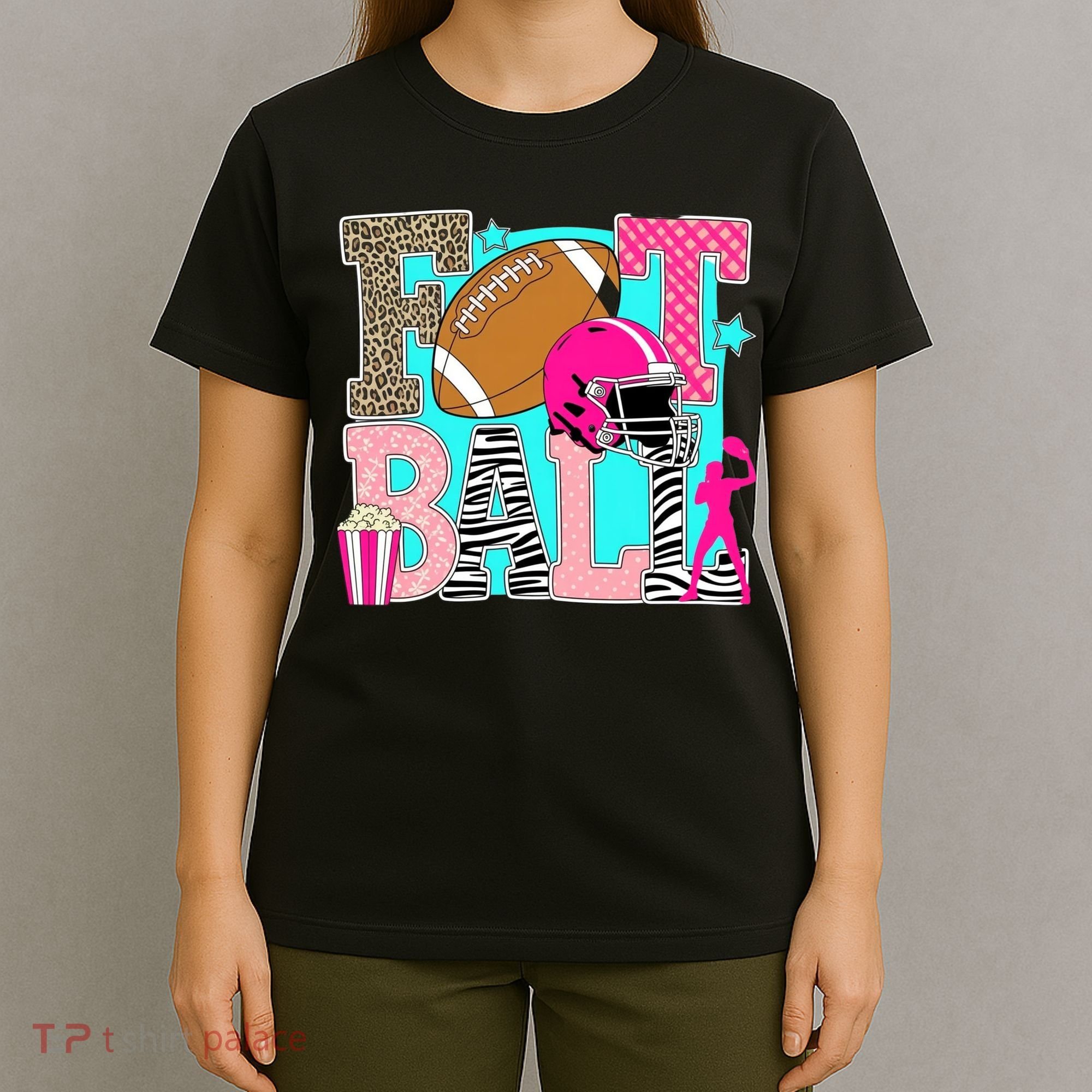 Preppy Football Retro Game Cute T-Shirt