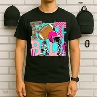 Preppy Football Retro Game Cute T-Shirt thumb 6