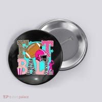 Preppy Football Retro Game Cute Button thumb 0
