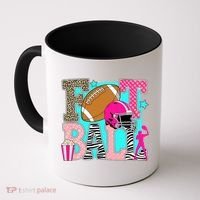 Preppy Football Retro Game Cute Coffee Mug thumb 0