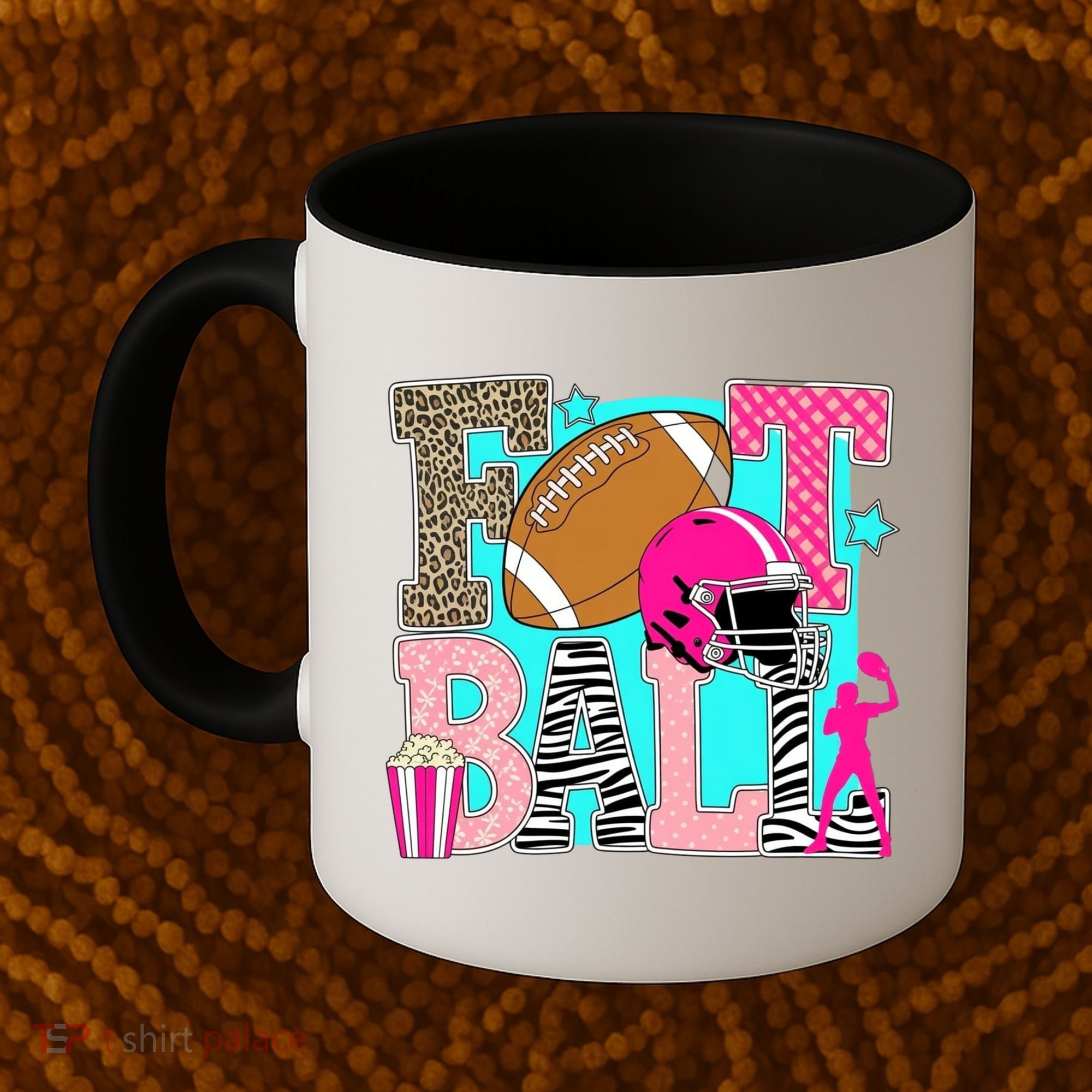 Preppy Football Retro Game Cute Coffee Mug