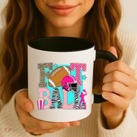Preppy Football Retro Game Cute Coffee Mug thumb 3
