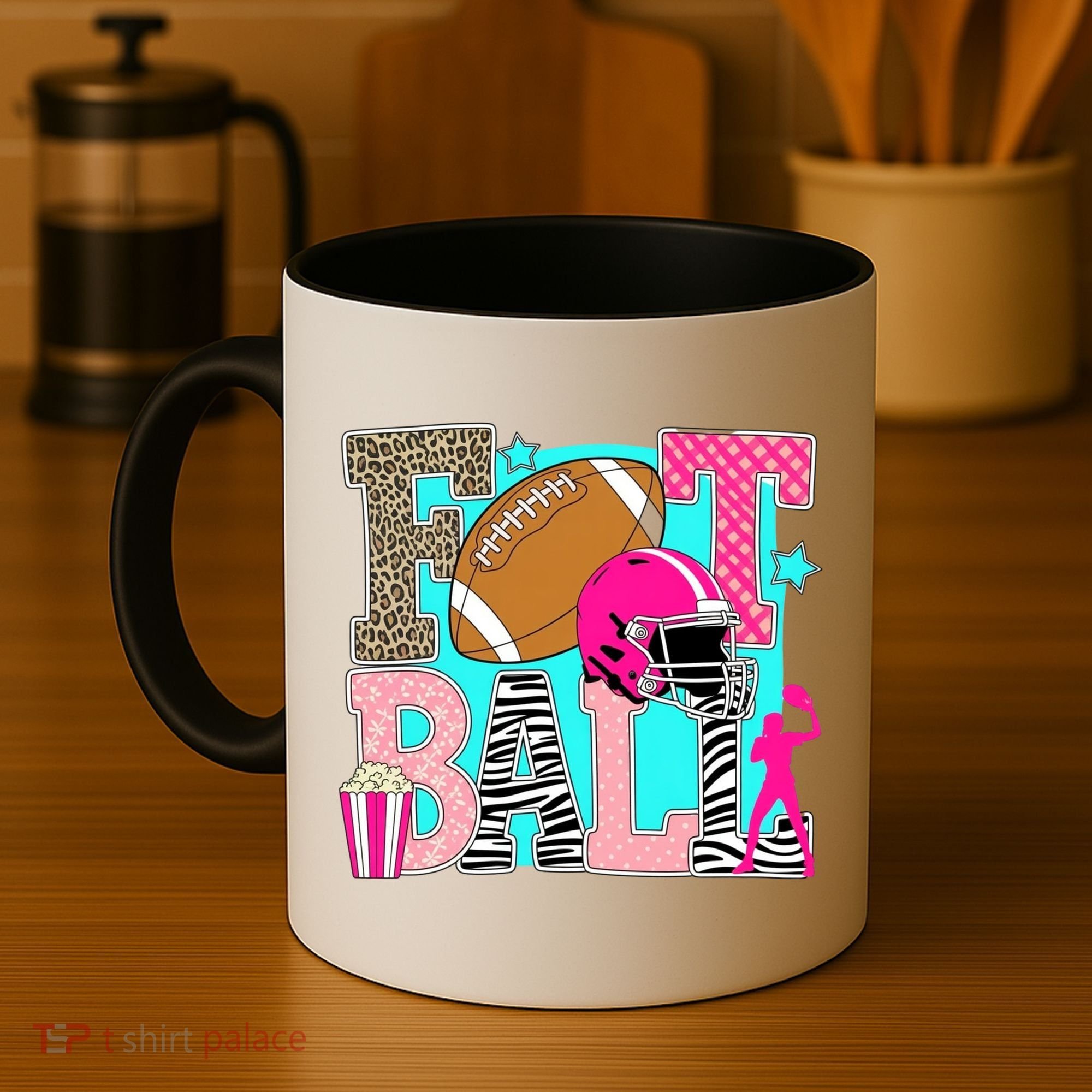 Preppy Football Retro Game Cute Coffee Mug
