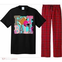 Preppy Football Retro Game Cute Pajama Set thumb 0