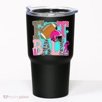 Preppy Football Retro Game Cute Tumbler thumb 0
