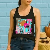 Preppy Football Retro Game Cute Women's Tank Top thumb 2