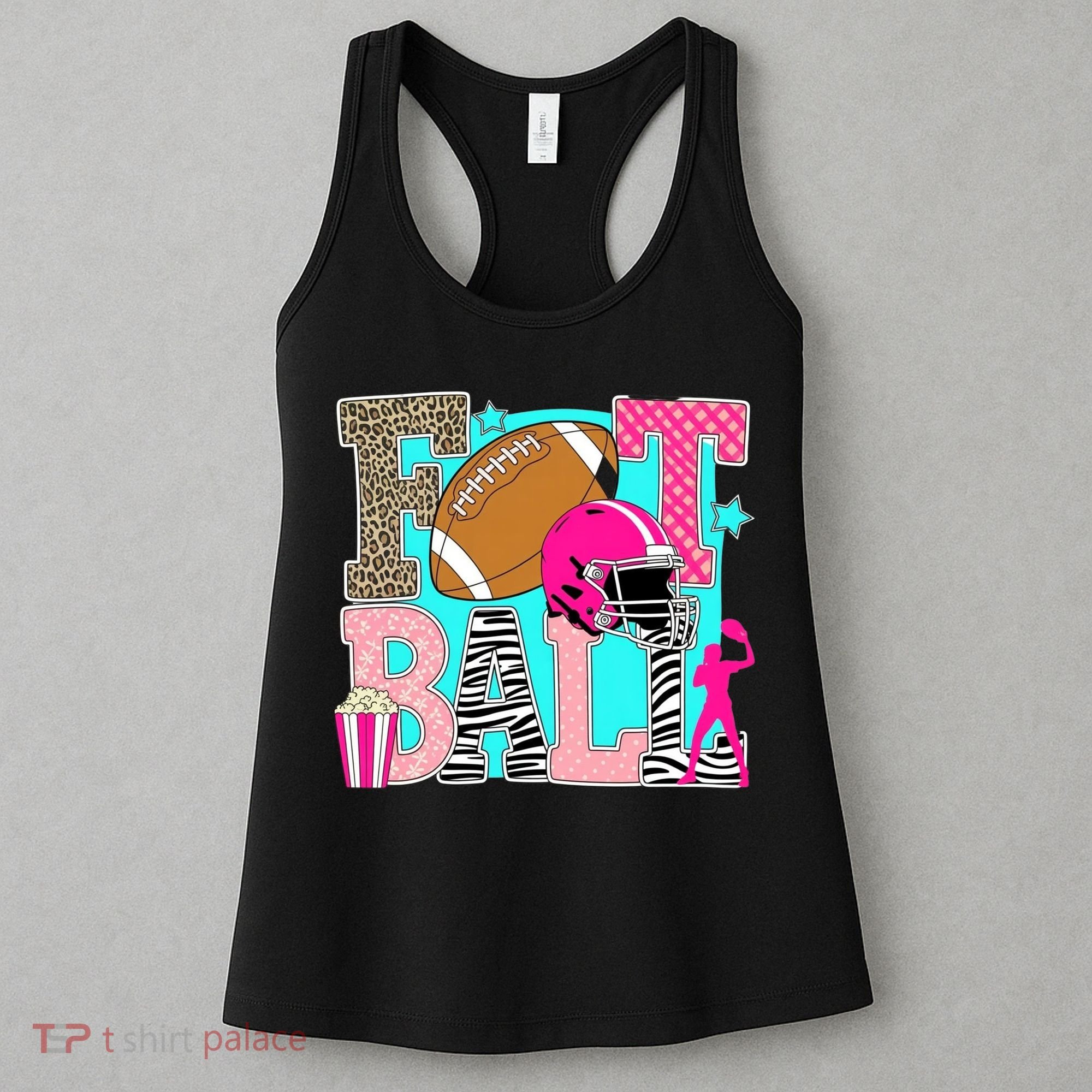 Preppy Football Retro Game Cute Women's Tank Top