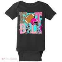 Preppy Football Retro Game Cute Baby Bodysuit thumb 0