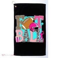 Preppy Football Retro Game Cute Golf Towel thumb 0