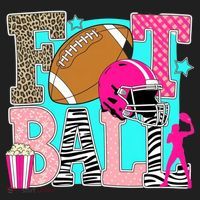 Preppy Football Retro Game Cute Golf Towel thumb 3