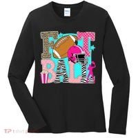 Preppy Football Retro Game Cute Women's Long Sleeve Shirt thumb 0