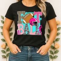 Preppy Football Retro Game Cute Women's T-Shirt thumb 2