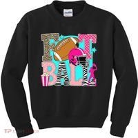 Preppy Football Retro Game Cute Kids Sweatshirt thumb 0