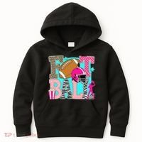 Preppy Football Retro Game Cute Kids Hoodie thumb 0