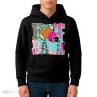 Preppy Football Retro Game Cute Kids Hoodie thumb 4
