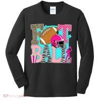 Preppy Football Retro Game Cute Kids Long Sleeve Shirt thumb 0