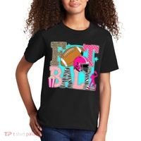 Preppy Football Retro Game Cute Kids T-Shirt thumb 2