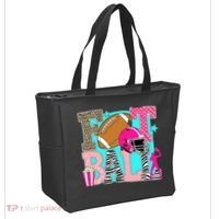 Preppy Football Retro Game Cute Tote Bag thumb 2