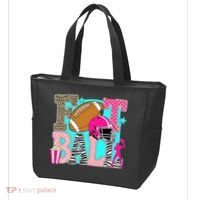Preppy Football Retro Game Cute Tote Bag thumb 3