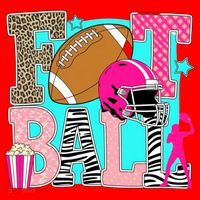 Preppy Football Retro Game Cute Santa Hat thumb 1