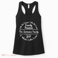 Personalized Family Reunion A Little Bit Crazy Little Bit Loud Whole Lotta Love Women's Tank Top thumb 0