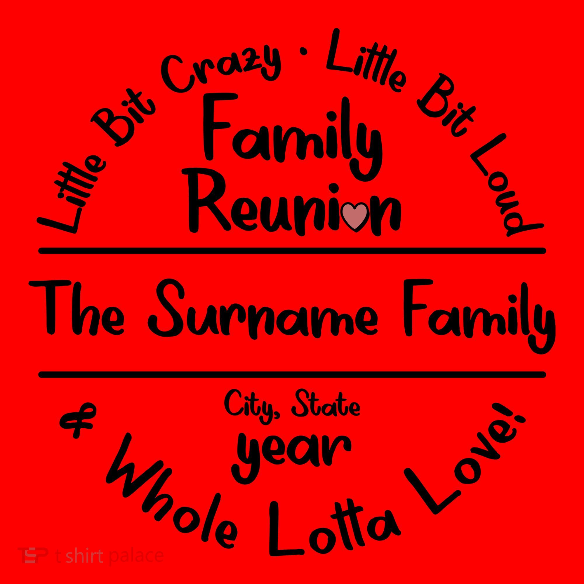 Personalized Family Reunion A Little Bit Crazy Little Bit Loud Whole Lotta Love Santa Hat