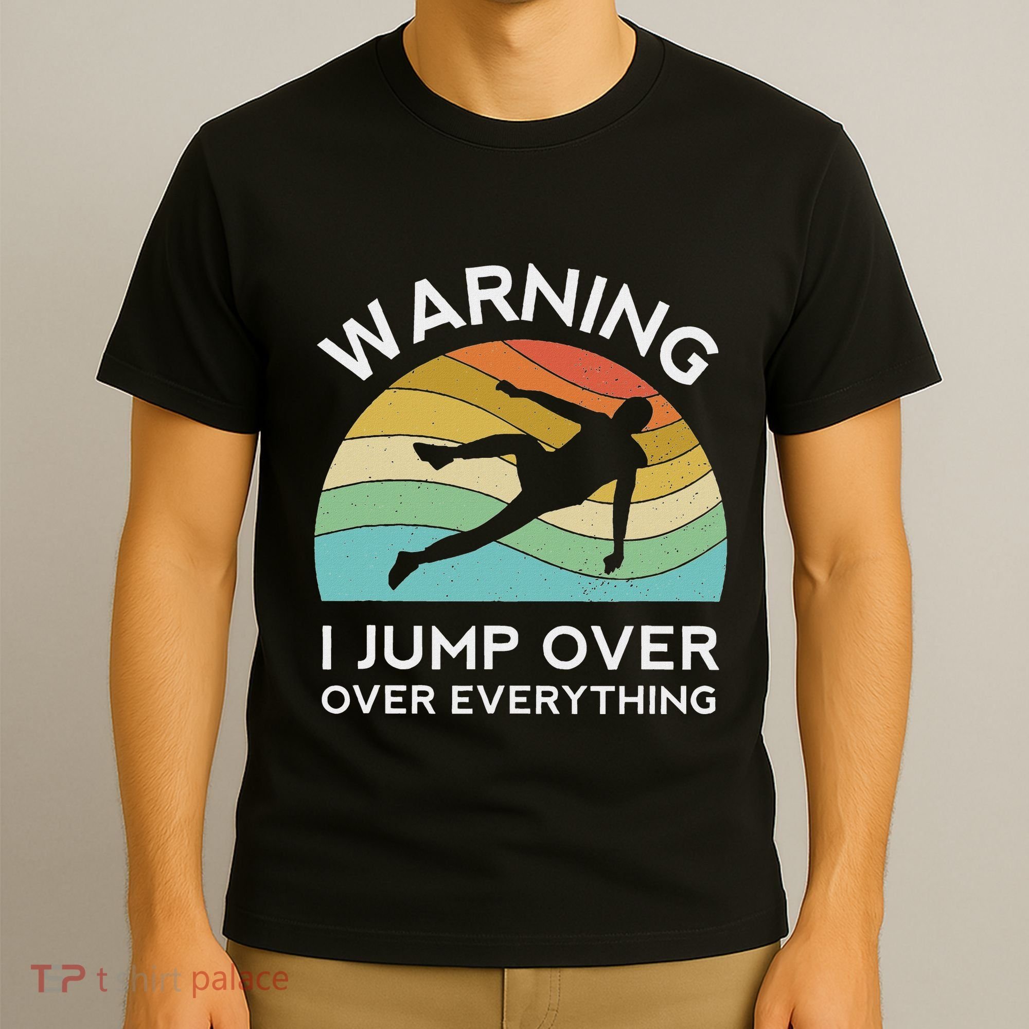 Parkour Free Running Training Traceur Retro Sport Flip T-Shirt